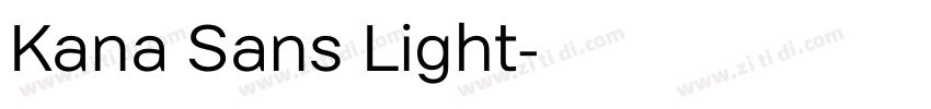 Kana Sans Light字体转换